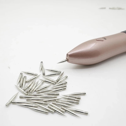 100 pièces aiguille de retrait de Point de retrait de stylo de Plasma de Laser aiguille Fine d'aiguille de taupe pour des accessoires d'étiquette de verrue de visage de lavage de tache de balayage ► Photo 1/6