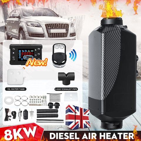 Chauffage de voiture 8KW 12V 24V Air Diesel chauffage chauffage de stationnement avec télécommande moniteur LCD pour RV, camping-Car remorque, camions, bateaux ► Photo 1/6