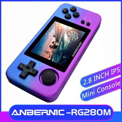 ANBERNIC – console de jeux vidéo rétro portable RG280M, avec écran IPS de 2.8 pouces, 64 bits, émulateur PS1, nouveauté ► Photo 1/6