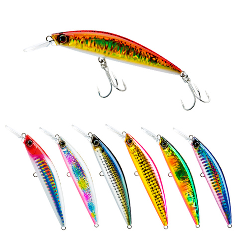 1 pièces Offre Spéciale 29g 90mm Minnow leurre longue coulée leurre coulant pêche LureLaser dur professionnel eau de mer ► Photo 1/4