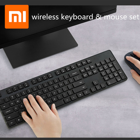 Xiaomi-Set de clavier et souris sans fil RF 2.4GHz, pour bureau, 104 touches, pour clavier de jeu, Compatible Windows et PC, USB, pâte russe ► Photo 1/6