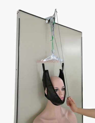 Ceinture de traction cervicale pour porte réglable, chaise extensible, épaississement de la capuche, outil de soins du cou à domicile, haute qualité ► Photo 1/6