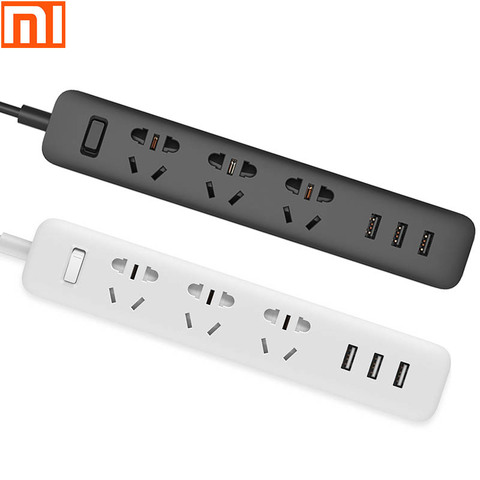 Original Xiaomi multiprise mi Smart Home électronique charge 3 USB 2.0 Interface Extension prise/ue royaume-uni US AU adaptateur ► Photo 1/6