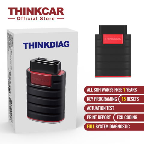 ThinkDiag – outil de Diagnostic complet pour voiture, avec 15 Services de réinitialisation, lecteur de Code de voiture, 1 an de codage ECU gratuit ► Photo 1/6