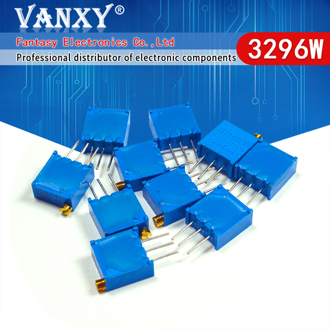 10 pièces 3296W 3296 50 100 200 500 ohm 1K 2K 5K 10K 20K 50K 100K 200K 500K 1M ohm 103 100R 200R 500R Trimpot Potentiomètre Réglable ► Photo 1/6