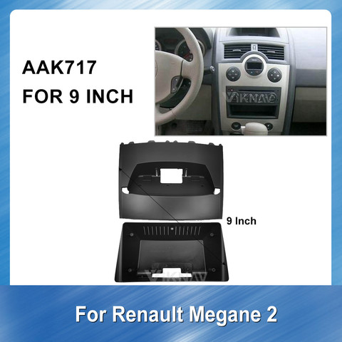 Cadre de lecteur DVD pour RENAULT Megane 2 2003 – 2009, montage sur panneau stéréo, montage sur tableau de bord, 2din ► Photo 1/1