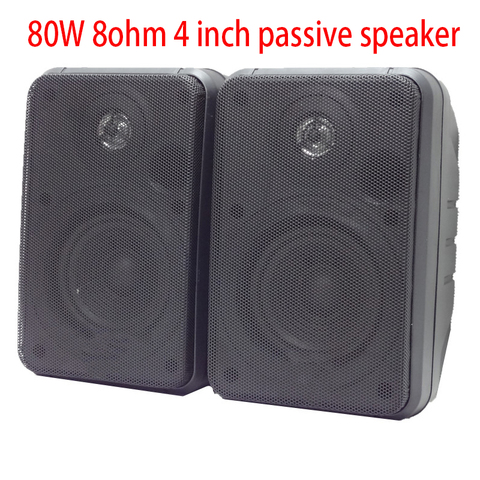 KYYSLB 80W 8ohm 4 pouces moniteur passif bibliothèque de conférence haut-parleur mural surround haute fidélité fièvre hifi haut-parleur ► Photo 1/6