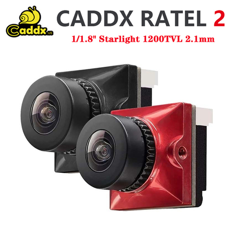 Caddx Ratel/bébé Ratel 1/1.8 ''Starlight HDR OSD 1200TVL FPV caméra 16:9 4:3 NTSC/PAL commutable 1.66/2.1mm objectif pour FPV Dron ► Photo 1/6