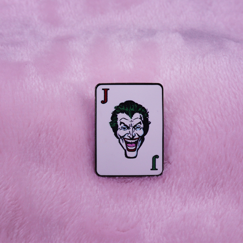 Le Joker carte à jouer émail broches fans merveilleux cadeau ► Photo 1/2