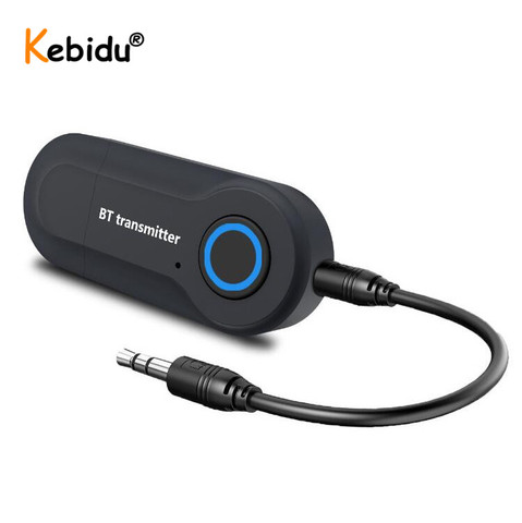 Kebidu Bluetooth transmetteur 3.5MM Jack Audio adaptateur sans fil Bluetooth stéréo Audio émetteur adaptateur pour PC TV casque ► Photo 1/6