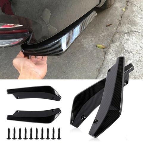 2 pièces universel voiture pare-chocs arrière lèvre diffuseur séparateur Spoiler protection anti-rayures ► Photo 1/6