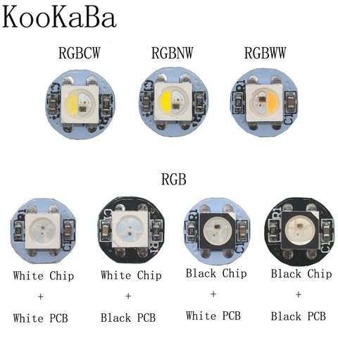 Dissipateur de chaleur RGB/RGBW LED WS2812B IC, 10-100 pièces, éclairage individuellement adressable, (10mm x 3mm), 5050SMD RGB/RGBW, DC5V intégré ► Photo 1/6