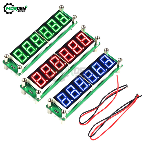 Compteur de fréquence de Signal RF 0.1 à 65MHz, rouge, vert, bleu, DC 8V ~ 15V, avec affichage LED, testeur de cymomètre numérique ► Photo 1/6