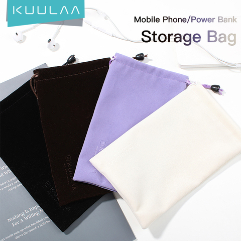 KUULAA batterie d'alimentation étui téléphone pochette pour iPhone Samsung Xiaomi Huawei étanche Powerbank sac de rangement accessoires de téléphone portable ► Photo 1/6