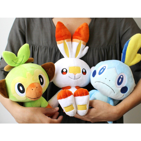 Sobble Scorbunny rainuré dessin animé elfe figure en peluche douce Collection jouets pour enfants cadeau de noël peluches ► Photo 1/6