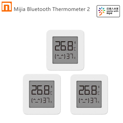 Livraison rapide Xiaomi Mijia Bluetooth thermomètre 2 sans fil intelligent électrique hygromètre numérique thermomètre travail avec Mijia APP ► Photo 1/6