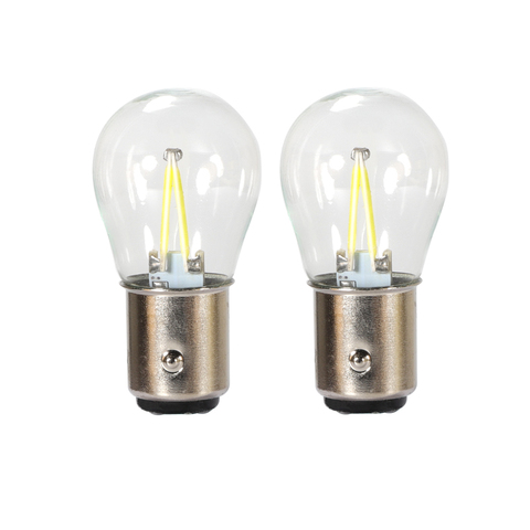 Ampoule Led 1156 BA15S P21W, 1157 BAY15D P21/5W, Led COB, clignotant automatique 3000K jaune 6000K blanc jaune ► Photo 1/6