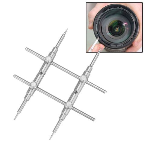 Clé d'objectif de caméra à pointes incurvées de 25 à 130MM, outil d'ouverture de réparation pour Kit DSLR ► Photo 1/4