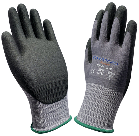 Gaz de pétrole industriel haute Flex CE 4131 sécurité Nylon Spandex Nitrile Micro mousse résistant à l'abrasion gants de travail de jardinage ► Photo 1/6