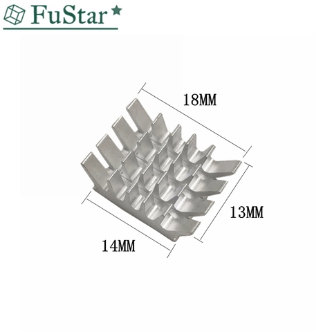 10 pièces 14*18*13 radiateur aluminium radiateur ordinateur refroidisseur radiateur dissipateur thermique pour carte mère DDR VGA RAM mémoire IC jeu de puces ► Photo 1/6