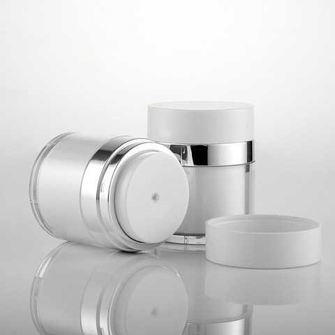 Bocaux pour crème à cosmétiques rechargeable, flacon sous vide Style presse, sans air, 15G, 30G, 50G ► Photo 1/6