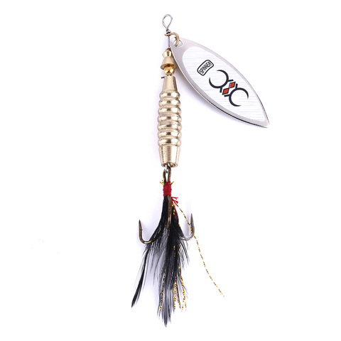 Leurre métallique rigide avec Spinner, appât artificiel idéal pour la pêche à la truite, au bar ou à la carpe, avec cuillère, CrankBait, 8.7CM – 17.5G ► Photo 1/6