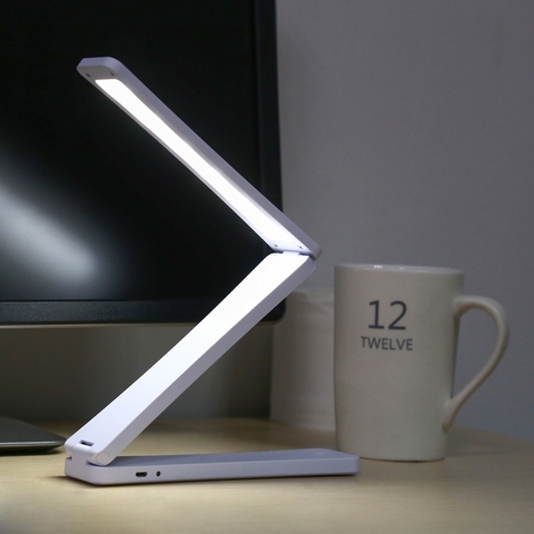 Lampe de bureau de lecture, protection des yeux 17 LED s, pliable, Portable, lumineuse, ajustable, pour un bureau ou une Table de Led s ► Photo 1/6