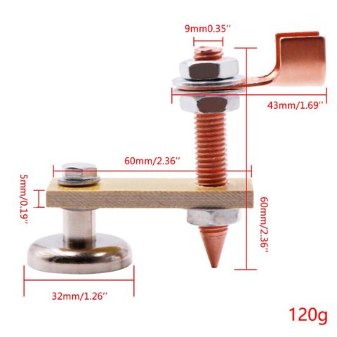 Machine magnétique de soudure de Support de soudure, outils automatiques de Spotter de carrosserie de connecteur de Spotter de connecteur de terre ► Photo 1/6