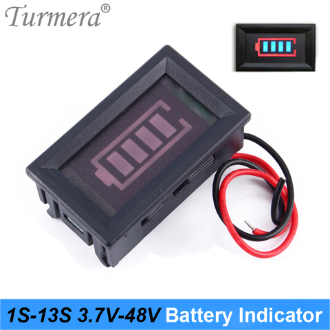 Indicateur de batterie Turmera 3S 12V 4s 16.8V 5s 18V 1S-13S, batterie au Lithium et batterie Lifepo4 12V, affichage de la capacité pour tournevis ► Photo 1/6