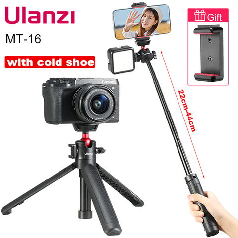 Ulanzi – trépied extensible pour tablette, avec sabot froid, pour Microphone, LED, lumière de remplissage vidéo, Smartphone, appareil photo SLR, MT-16 ► Photo 1/6