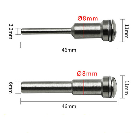 1PC 3.2mm/ 6mm outil rotatif lames de scie circulaire disques de coupe mandrin pour Dremel accessoire rotatif tige d'extension en acier à grande vitesse ► Photo 1/4