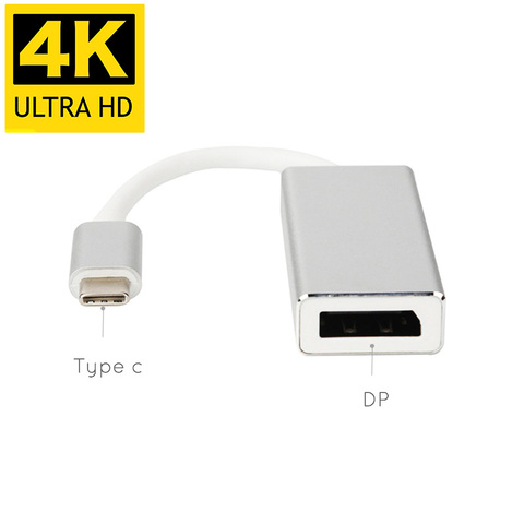 USB-C USB 3.1 TYPE-C vers DP Port d'affichage convertisseur câble Hub 10Gbps 4K 30HZ 1080P 60HZ vidéo AV cordon adaptateur pour Macbook Air 12 ► Photo 1/6