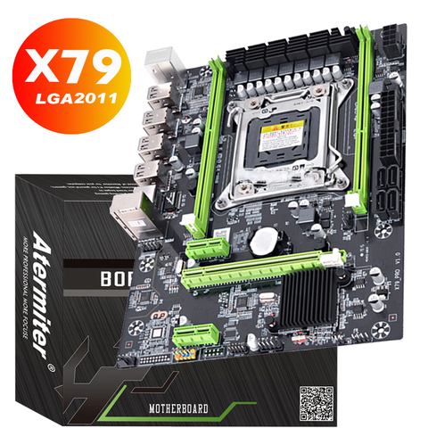 Atermiter X79 X79 Pro carte mère LGA 2011 USB2.0 SATA2 prend en charge la mémoire REG ECC et le processeur Xeon E5 ► Photo 1/4