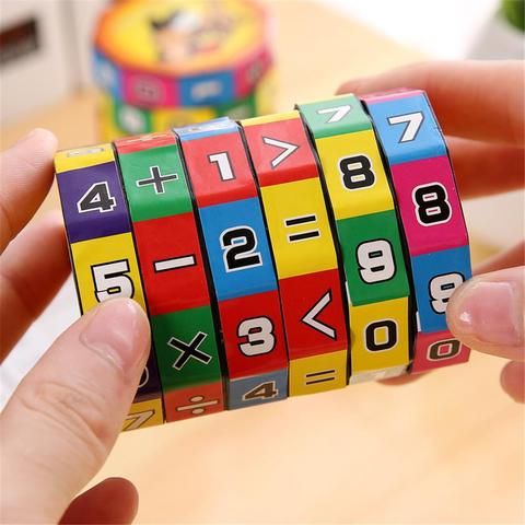 Enfants Montessori jeux mathématiques chiffres Cube magique jouet Puzzle jeu enfants apprentissage éducation maths jouet amusant calculer jeu ► Photo 1/6