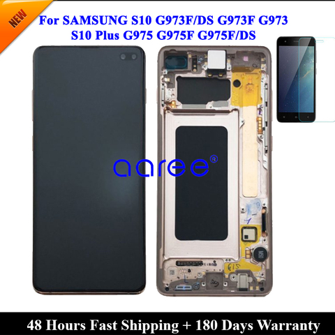 Ensemble écran tactile LCD Super amoled, pour Samsung S10 PLUS G9750 ► Photo 1/3