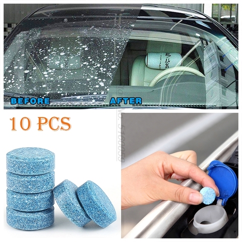 Nettoyant pour vitres de voiture, essuie-glace solide pour réparation de vitres, 10 pièces, 1 pièce = 4l, Spray Anti-buée ► Photo 1/6