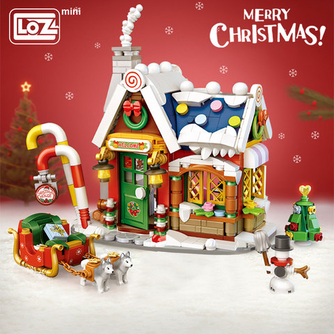 LOZ – Mini blocs de construction, maison de noël, petites particules, cadeaux de noël pour personnes âgées, jouets puzzle ► Photo 1/5