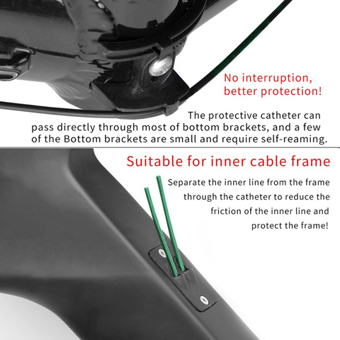 3 mètres vtt vélo de route câble de frein boîtier lisse lubrifiant Liner pour câble interne ► Photo 1/1
