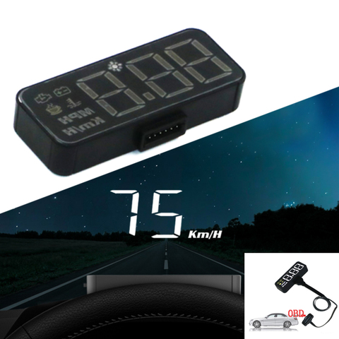 Car HUD OBD2 Head-up Display Windshield Speed Projector Speedometer Windshield KMH/Mile Water TEMP Voltmeter ► Photo 1/6