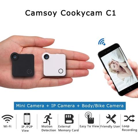 Caméra d'action Mini caméra Sport sécurité à domicile caméra IP sans fil intelligent WiFi Audio enregistrement Surveillance bébé moniteur HD 1080P ► Photo 1/6