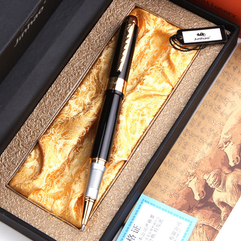JINHAO – stylo à bille de luxe 0.7mm, stylo à bille en métal, de haute qualité, fournitures scolaires et de bureau pour étudiants, papeterie cadeau ► Photo 1/6