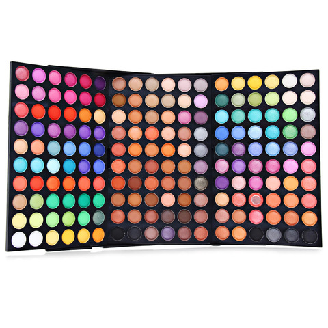 Popfeel 180 / 252 couleur miroitant paillettes ombre à paupières Palette imperméable cosmétique professionnel mat fard à paupières crème maquillage Palette ► Photo 1/6