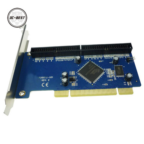 Carte contrôleur PCI vers 2 ports IDE Ultra ATA 133 IDE Raid, carte de contrôleur PCI Sil0680 avec support à profil bas ► Photo 1/1