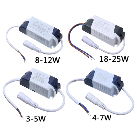 Transformateur de lumière LED 300ma pilote 85-265V, adaptateur d'alimentation à courant Constant pour bandes de lampes Led 3W-25W ► Photo 1/6