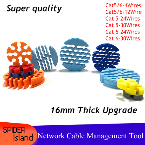 NEW category5 /category 6 Network cable Comb Machine Wire Harness Management Fixer tidy tools for computer room 4/12/24/30 Wires ► Photo 1/6