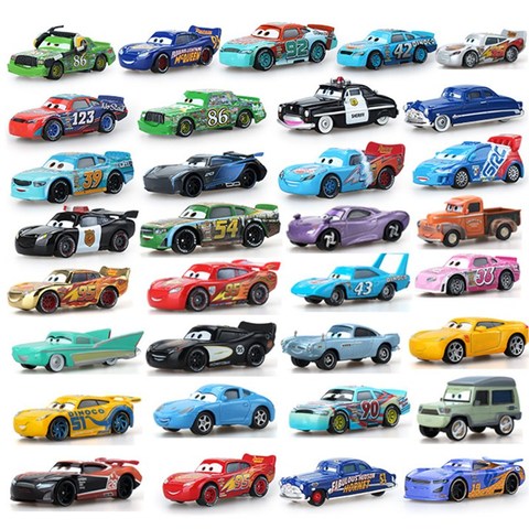 Voitures Disney Pixar cars 2 3 Lightning McQueen, Matt Jackson Storm Ramirez, voiture en alliage de 1:55, voiture en métal moulé, jouet pour garçon, cadeau ► Photo 1/6