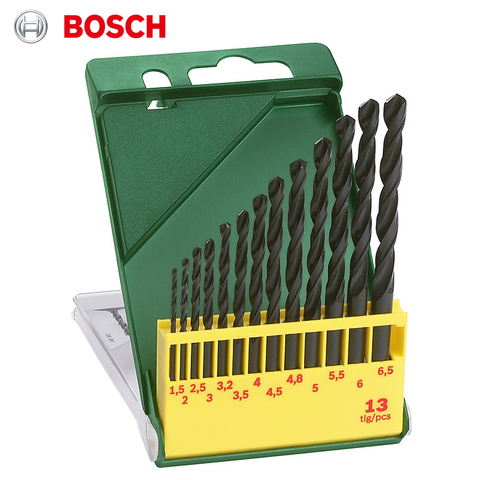 Bosch – ensemble de 13 forets hélicoïdaux de 1.5 à 6.5mm, perceuse à métaux électrique, perceuse à percussion ► Photo 1/4