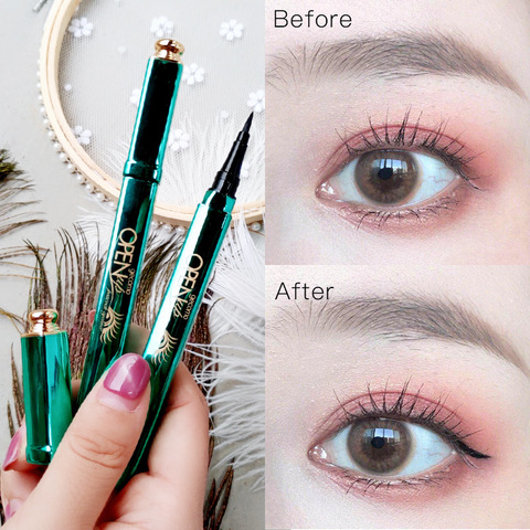 Eyeliner liquide à séchage rapide, imperméable, résistant à la sueur, maquillage durable sans floraison ► Photo 1/6