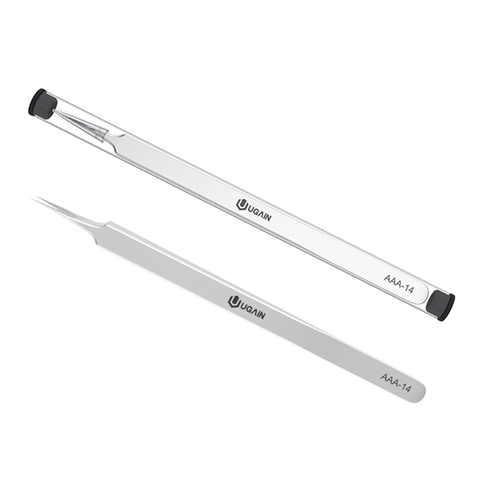 Pincettes antistatiques en métal à pointe droite, pointe pointue, soudage de précision électronique ESD pour soudage outils cms ► Photo 1/4