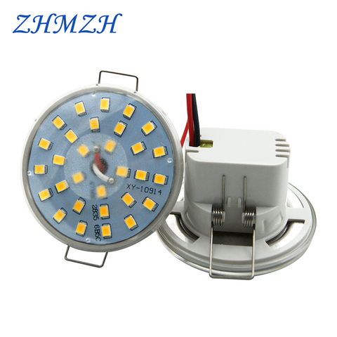 220V 110V Direct enfichable LED Downlight intégré tasse de lumière 3W 5W 6W LED spot rond plafond encastré parapluie LED ampoule de maïs ► Photo 1/6